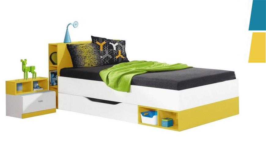 SHINE SH18 moderní dětská postel s úložným prostorem | 2 dekory