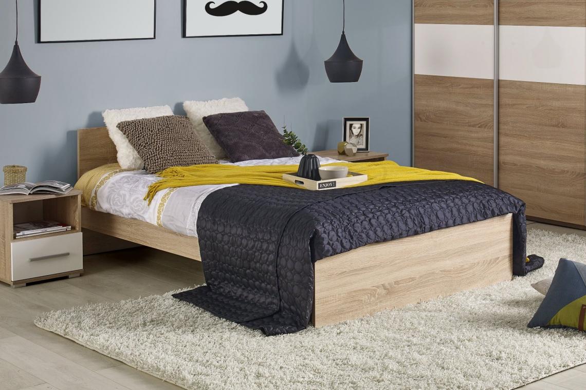 RIVER moderní postel v dekoru dub sonoma | 2 rozměry