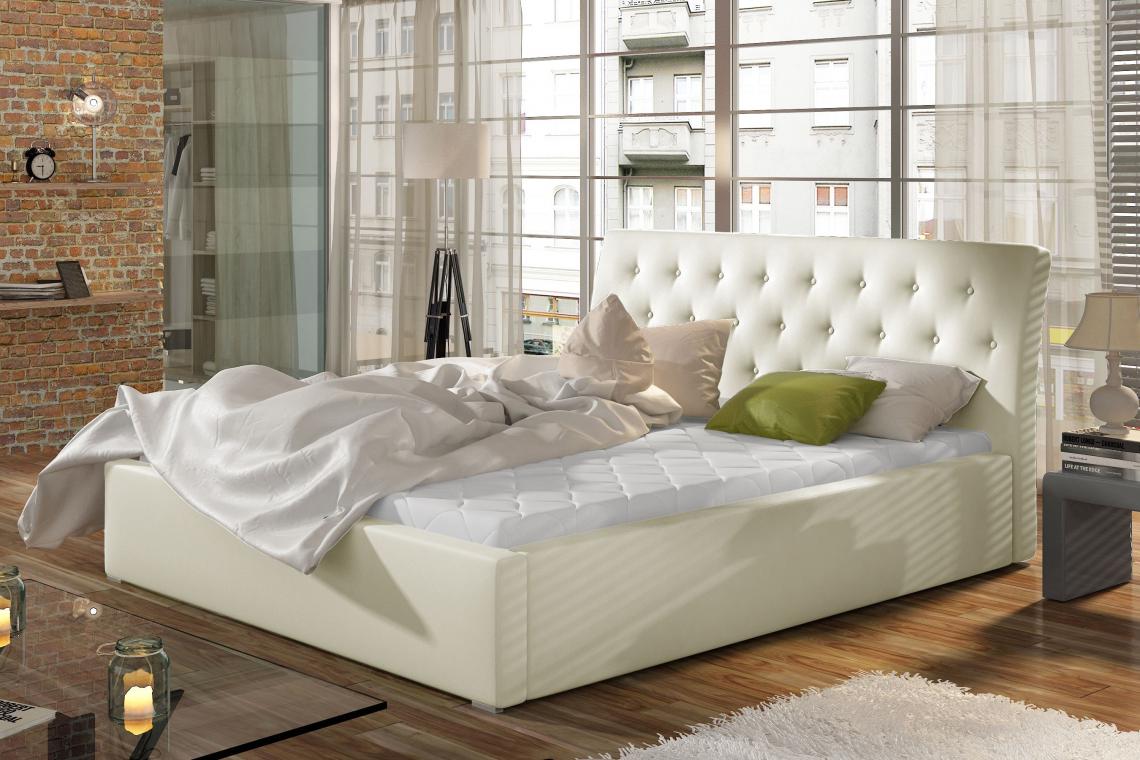 BOLOGNA čalouněná postel s dřevěným roštem | 4 ROZMĚRY