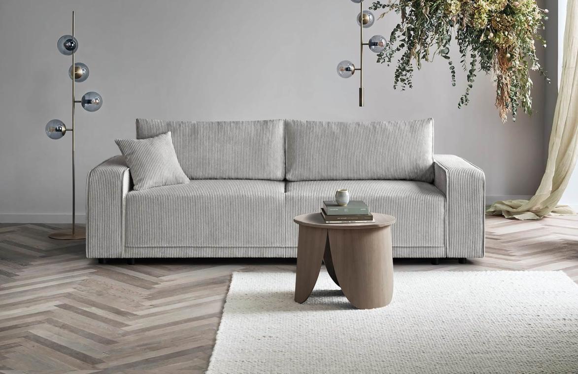Levně ALMERA minimalistická rozkládací pohovka s úložným prostorem