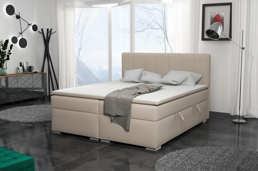 BONO 140x200 cm boxspring postel s úložným prostorem