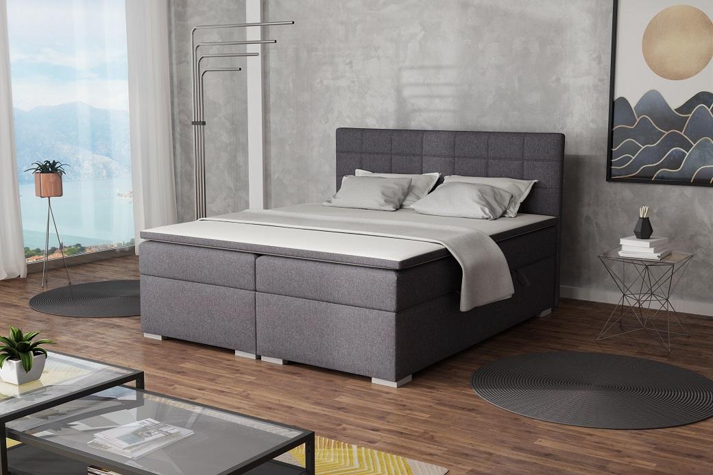 ASTRA 140x200 cm boxspring postel s úložným prostorem