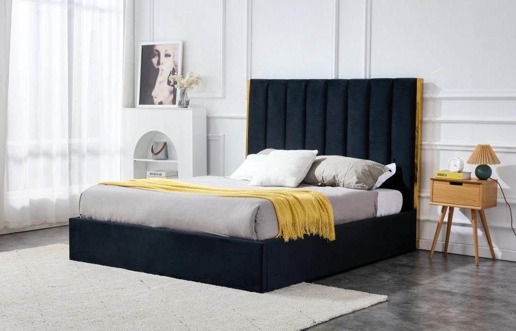 PALAZZO manželská postel s roštem 160x200 cm, černá