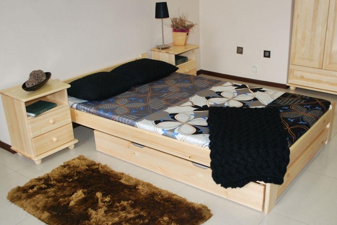 MAREK 120X200 dřevěná postel z masivního dřeva | 4 dekory