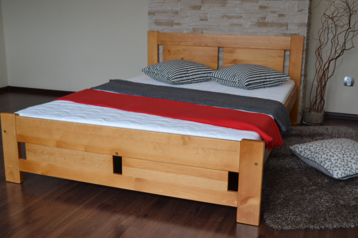 KLÁRA 140x200 dřevěná postel z masivního dřeva | 4 dekory
