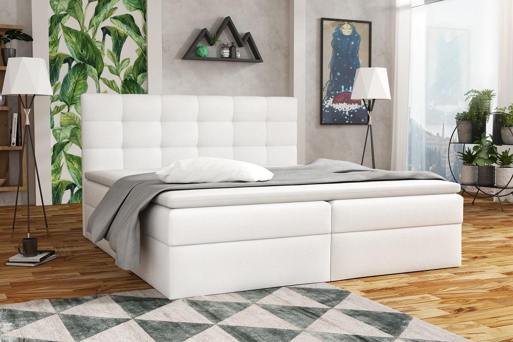 APIRO kontinentální postel boxspring 180x200 s úložným prostorem