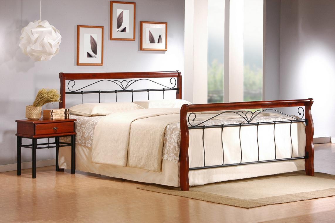 VERONICA kovová postel 180x200 s roštem