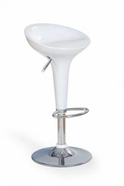 H-17 moderná barová stolička v bielom dekore