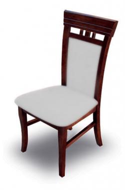 K12 čalúnená jedálenská stolička z masívneho dreva