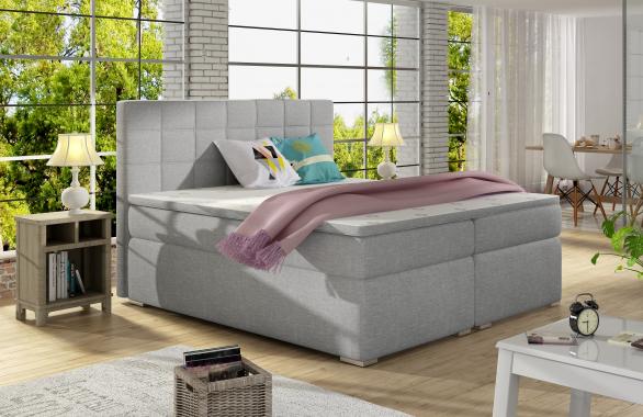 ALICIE 200x200 boxspring posteľ s úložným priestorom| DOPREDAJ