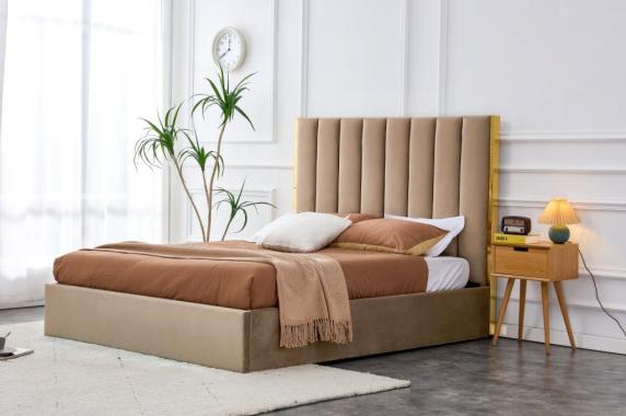 PALAZZO manželská postel s roštem 160x200 cm, béžová