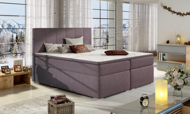 BOLERO 200x200 boxspring posteľ s úložným priestorom
