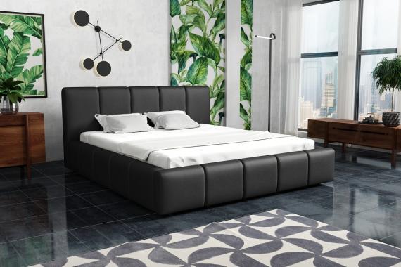 VALERA 200x200 moderná čalúnená posteľ s úložným priestorom
