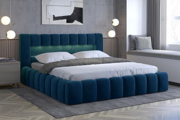EGON 180x200 elegantní čalouněná postel s kovovým roštem